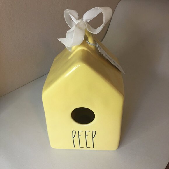 MAGENTA x Rae Dunn "PEEP" Artisan Collection Square Birdhouse - NEW! - Picture 2 of 10